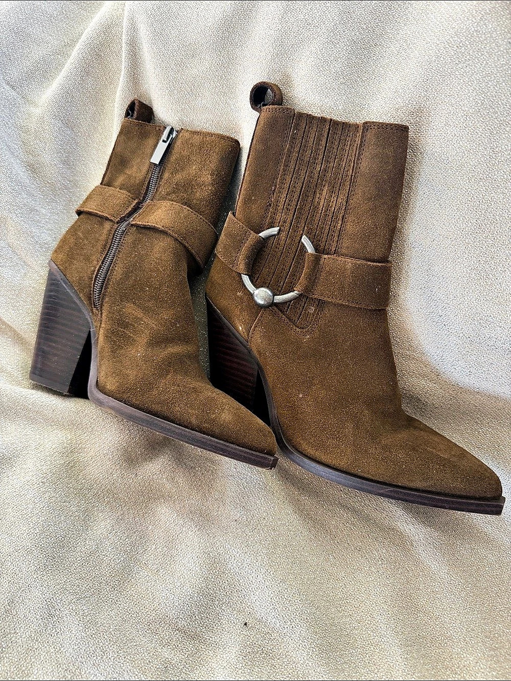 Steve Madden Heeled Ankle Boots in Brown US 5.5